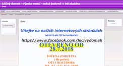Desktop Screenshot of lecivydomek.cz