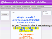 Tablet Screenshot of lecivydomek.cz